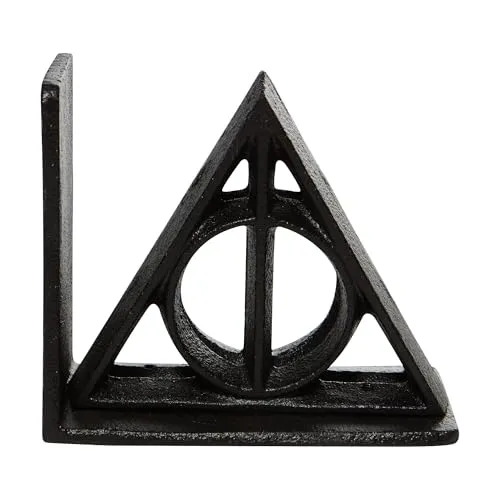 Wizarding World Of Harry Potter Deathly Hallows Bookends, Schwarz, 5.25 Inch