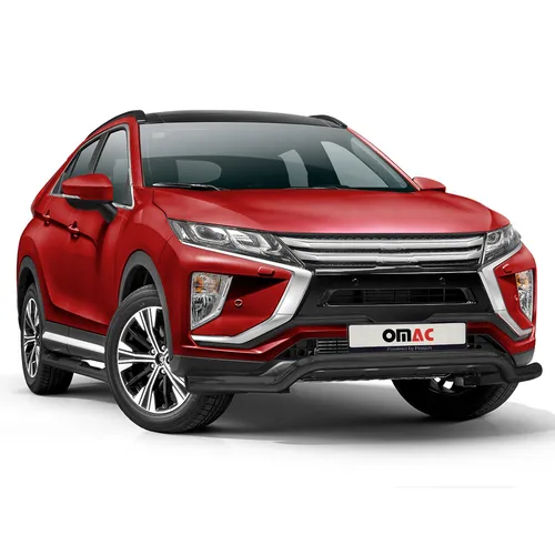Frontbügel für Mitsubishi Eclipse Cross 2018-26 mit ABE Schwarz - Robuster Frontschutzbügel aus Edelstahl für optimalen Schutz. Ideal für den professionellen Einsatz, sorgt für eine ansprechende Optik und Langlebigkeit.