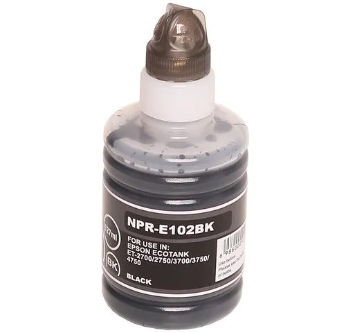 Kompatible Nachfüllflasche Tinte für Epson 102 Schwarz für EcoTank ET2700 ET2750...