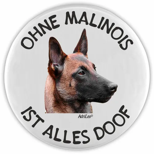 AdriLeo Flaschenöffner - Ohne Malinois ist alles doof - Hund Geschenkidee