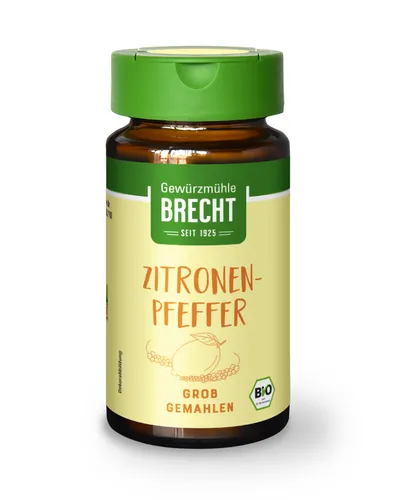 GOURVITA DE Gewürzmühle Brecht Zitronenpfeffer grob gemahlen, 40g 12725