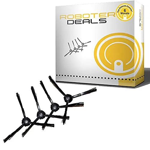 Seitenbürsten, Ersatzbürsten (4 Stück) für Ecovacs Deebot DM82, M82 (passend zu D-S754)