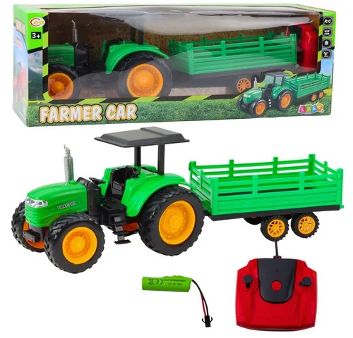 Lean Toys Leantoys Traktor mit Anhänger RC grün (65615764)