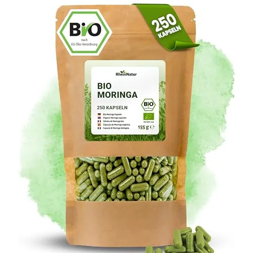 RheinNatur Bio Moringa Kapseln 250 Stück