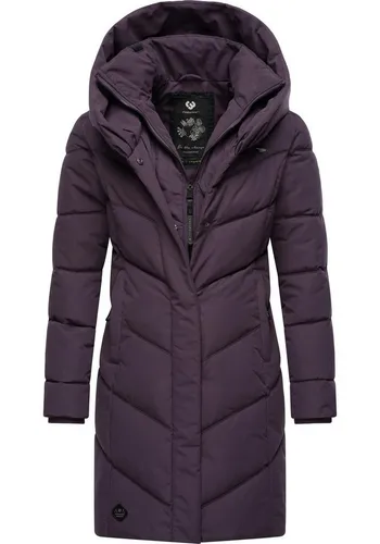 Ragwear Damen Wintermantel Natalka - Wasserdicht & Vegan - Funktionsjacken: Stylischer, warmer Steppmantel mit Kapuze, 100% vegan und wasserdicht, perfekt für kalte Wintertage.