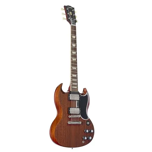 Gibson SG Standard Reissue Cherry VOS - Gitarren, E-Gitarre aus dem Custom Shop mit einteiligem Mahagoni Body und 2x Custombucker für unvergleichlichen Klang, inklusive hochwertigem Custom Shop Koffer.