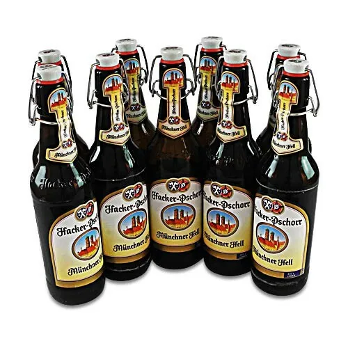  4,71€/1l) Hacker-Pschorr Münchner Hell (9 Flaschen à 0,5 l / 5,0 % vol.