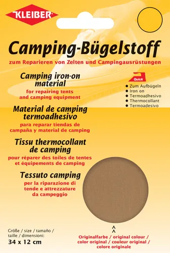 KLEIBER Quick-Camping-Bügelstoff 340 x 120 mm sand