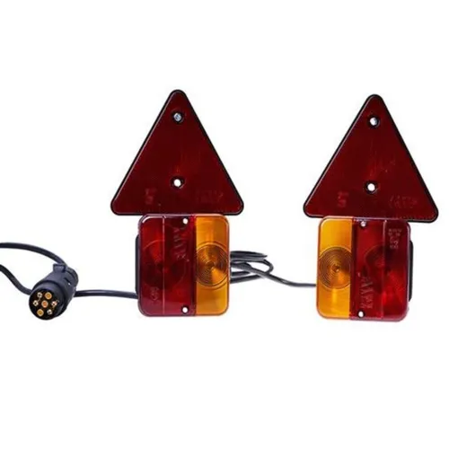 Universal Magnet Rückleuchten 12V für Anhänger - Lichter & Blinker mit 4 Leuchtfunktionen, magnetischer Anbau für einfache Montage und E-Prüfzeichen für Straßenzulassung.