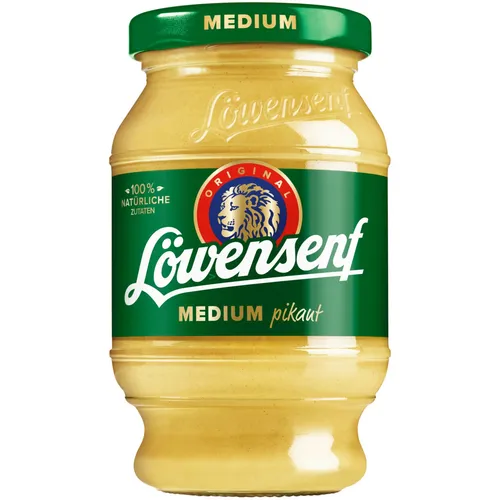 Original Löwensenf Medium pikant 250ml Glas