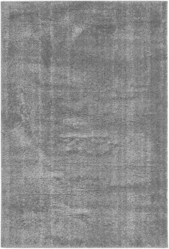 -LUXOR- Living Hochflor Teppich Gela, 120 x 170 cm Grau - Teppich für Wohnzimmer oder Badezimmer, kuschelig weich mit 40 mm hohem Flor für angenehme Wärme und ideal für Böden mit Fußbodenheizung.
