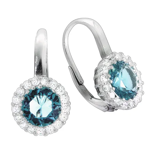 Ohrring 925 Silber Zirkonia in weiß von F