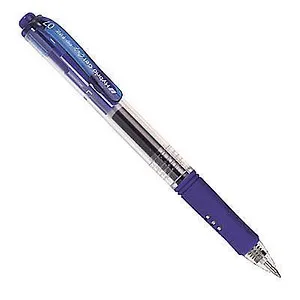 Pentel Gelschreiber Hybrid Gel Grip K157, 0,35mm Strichstärke, wischfest und lichtecht, ideal für präzise Notizen in Blau - 