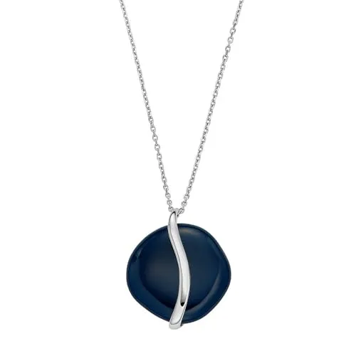 SKAGEN Damenkette Sofie Sea Glass Anhänger in blau von Skagen