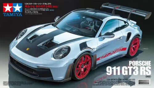 Tamiya 24370 Porsche 911 GT3 RS (992) - 1:24 Bausatz - Automobile, detailgetreuer 1:24 Modellbausatz des Porsche 911 GT3 RS (992) für anspruchsvolle Hobbyisten, ideal zum individuellen Gestalten.
