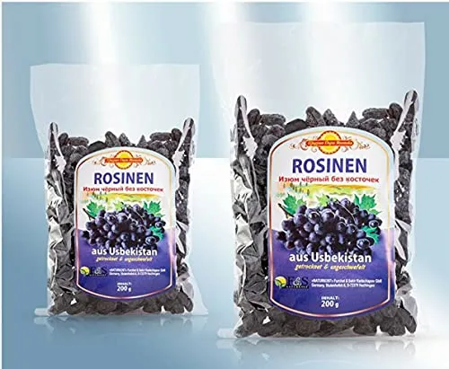 Schwarze Rosinen aus Uzbekistan
