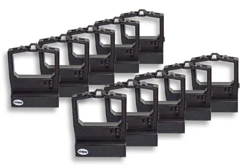 vhbw Beschriftungsband passend für Printec PR9350, PR9330 Nadeldrucker, Farbband, Nylonband für Ihren Nadeldrucker oder Bondrucker