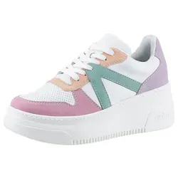 Rieker Damen Halbschuhe M7814 - Damen-Sneaker mit bequemem Plateauabsatz, ideal für den Alltag und modisch vielseitig kombinierbar.