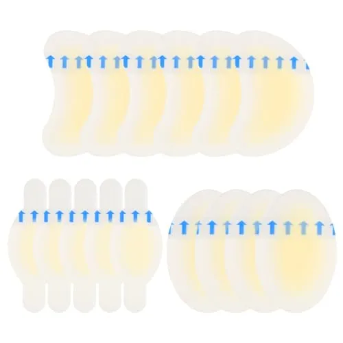 Stück Blasenpflaster, Blister Pads Gel Pflaster für Fuß Schutz, Fersenschutz, Linderung von Reibungsschmerzen Zehen,Vorfuß,Ferse, Extra starker Schutz und schnelle Erholung 15