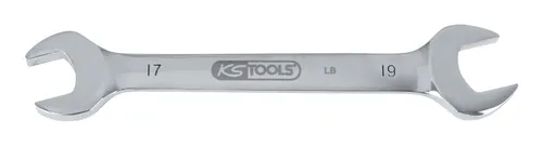 KS Tools Edelstahl Doppelmaulschlüssel, 10 x 12 mm, abgewinkelt - 964.2206