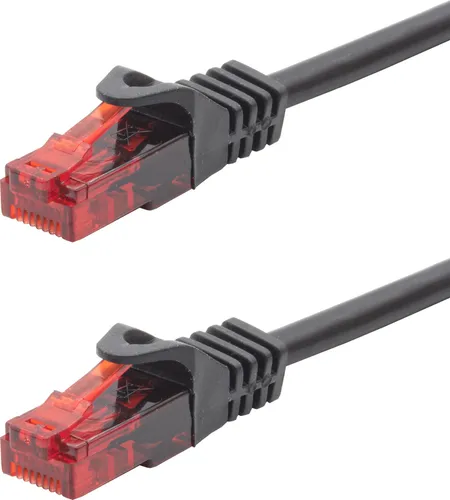 Netzwerkkabel CAT 5e Schwarz 25 cm Patchkabel LAN Internet Ethernet Netzwerk Kabel