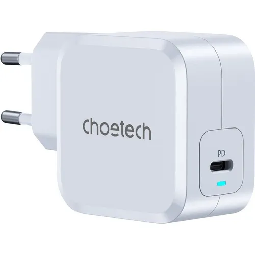 Choetech USB-C PD45W Netzteil Ladegerät EU (weiß) - Handy Ladegeräte mit Schnell-Ladefunktion für effizientes Aufladen von Smartphones und anderen Geräten, kompakt und leistungsstark.
