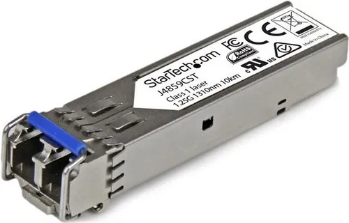 Startech.com Gigabit Fiber SFP Transceiver Module - HP J4859C Kompatibel - Media Converter, Transceiver und Module - Hochleistungs-Gigabit Ethernet Transceiver mit bis zu 10 km Reichweite und DDM für zuverlässige Netzwerkanwendungen.