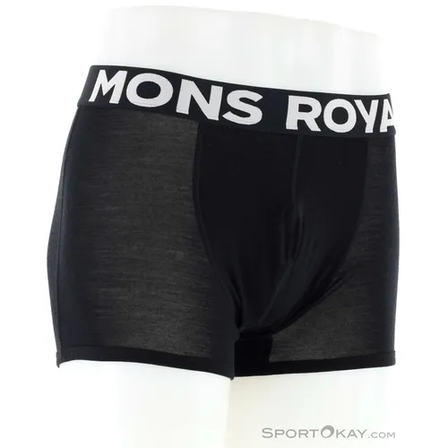 Mons Royale Hold 'em Shorty Boxer Men Black (XL) - Funktionsunterwäsche mit 'Hold 'em fit' für optimale Unterstützung, aus atmungsaktivem und geruchsresistentem Merino Air-Con für ganzjährigen Komfort.