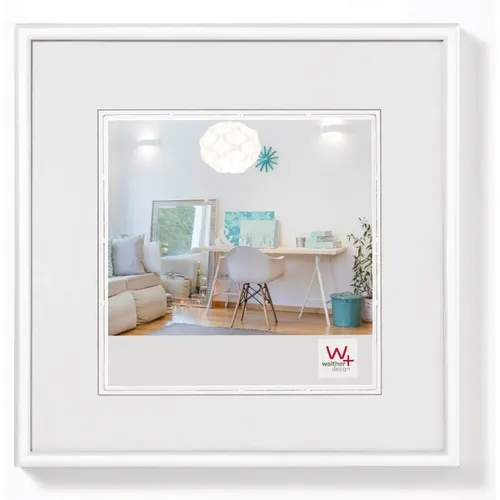 Walther Bilderrahmen Quadratisch 13x13 cm weiß in weiß von Walther