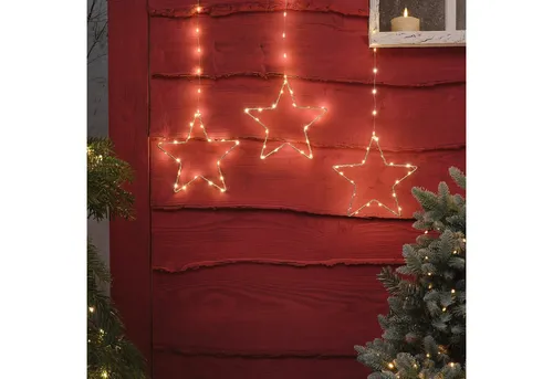 Lights4fun LED-Stern für außen 3er Set