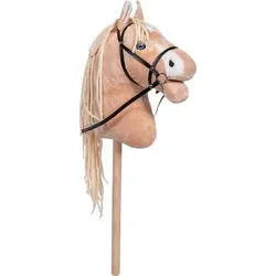 HKM Sports Equipment 13750 Hobby Horse-Sunny, Hellbraun - Hobby Horse mit abnehmbarer Trense, ideal für kreatives Spielen und fantasievolles Reiten, hochwertig aus 100% Polyurethan und Polyester gefertigt.
