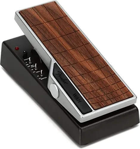 Fender Tread-Light Wah - Vielseitiges Wah-Pedal mit Holz-Optik, drei wählbaren Mittenfrequenzen und Range-Regler für individuellen Klang. Ideal für Musiker, die Flexibilität und Stil auf der Bühne suchen.