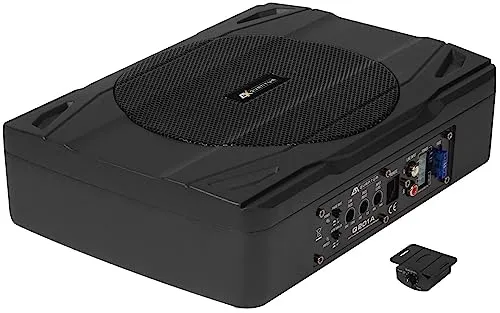 Q201A Aktiv-Subwoofer-System - Car-HiFi-Lautsprecher mit 20 cm (8 Zoll) Durchmesser, integrierten Verstärker und Bass Boost für kraftvollen Sound im Auto.