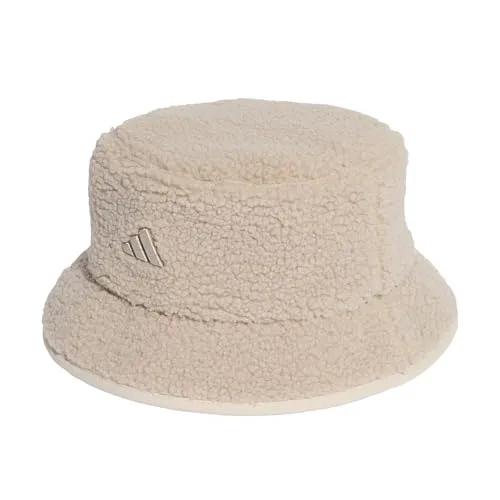 adidas Damen Winterized Teddy Fleece Hut (Größe 58, beige) - Hübscher Teddy-Fleece Bucket Hat, bietet optimale Wärme und Stil für die kalte Jahreszeit.