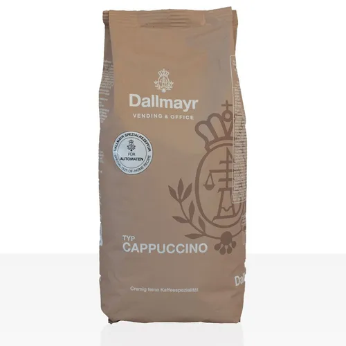 Dallmayr Kaffee Vending und Office Cappuccino, löslicher Kaffee, 500g - Kaffee, aromatischer Genuss mit 8,9% Kaffeeanteil, feiner Crema und zarter Kakaonote, ideal für Büros und Vending-Systeme.