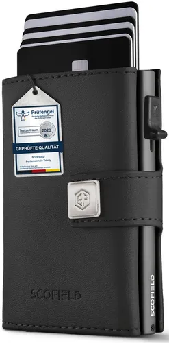 Scofield Mini Geldbörse Trinity - Mini-Geldbörsen mit modernem Design, 11 Kartenfächern und einem praktischen Münzfach für optimale Organisation im Alltag.