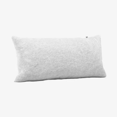 Wolkenfeld Flanell Kissenbezug 40 x 80 Hellgrau Melange – Kuschelig Winter Kissenhülle aus 100% Baumwolle – Made in Germany – Warm & Atmungsaktiv mit verdecktem Reißverschluss – Oeko-TEX Zertifiziert