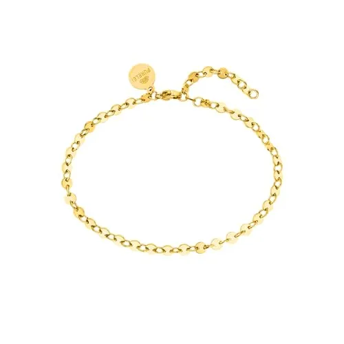 Purelei® Pure Fußkettchen Damen – Elegantes Design in Gold, Rosé oder Silber - Fußkettchen für Damen mit filigranen Plättchen, verstellbar von 21-25 cm und wasserfest – der perfekte Eyecatcher für jeden Anlass.