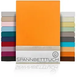 Beautex Spannbettlaken 140x200 cm - Premium Jersey aus 100% Baumwolle - Bettlaken aus atmungsaktivem Premium Jersey, 160g/m², mit rundum Gummizug für faltenfreien Sitz und geeignet für Boxspringbetten.