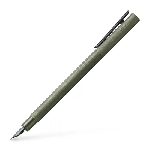 Faber-Castell 146151 - Füller Neo Slim Aluminium, Federbreite F, olivgrün