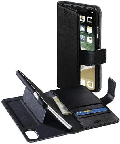 Handy Tasche für Apple iPhone XS Max Schwarz Etui Magnet Cover (R-012)