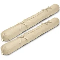 Beautissu Viento Zugluftstopper 10x120cm Creme 2tlg