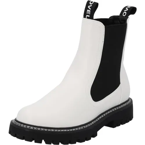 Palado Chelsea Boots Damen Dedej - Bequeme, leicht gefütterte Stiefel für Herbst & Winter - Wanderschuhe mit hochwertigem Lederimitat, rutschfester Gummisohle und angenehmer Innenfütterung für optimalen Tragekomfort bei jedem Wetter.