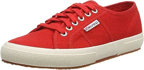 Superga Unisex 2750 COTU Classic Sneaker, Rot 975, 37 EU - Herren-Sneaker aus atmungsaktiver Baumwolle mit vulkanisierter Gummisohle für optimalen Tragekomfort und zeitlosen Style.