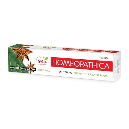 ASTERA HOMEOPATHICA WHITENING – Zahnpasta mit Eucalyptus & Anise blend, 75ml