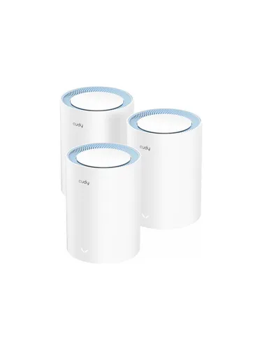 Cudy M1200 - Wi-Fi 5 System - WLAN-System mit 3 Routern für bis zu 539 m², bietet schnelles Dual-Band-Wi-Fi 5 für optimales Streaming und Gaming.