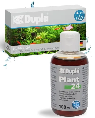 Dupla Plant 24-100 ml - Flüssiger Tagesdünger für Aquarienpflanzen - Nährstoffreiche Lösung für gesundes Pflanzenwachstum - Versorgung mit Mineralstoffen