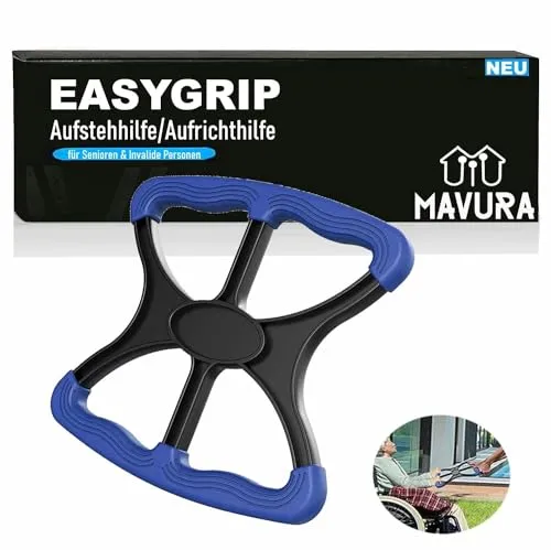 MAVURA Bett - Aufstehhilfe EASYGRIP - Aufstehhilfen, mit Antirutschbelag für sicheren Halt, ideal für Senioren und Menschen mit Behinderung, fördert die Selbstständigkeit im Alltag.