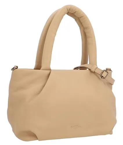 Gusti Umhängetasche Leder - Roswitha Handtasche Schultertasche Damen Beige Leder