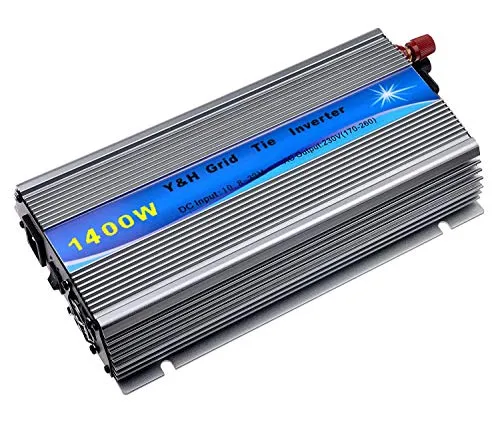 Y&H 1400W Solar Wechselrichter MPPT Reine Sinuswelle DC15-28V Solareingang für 12V Solarpanel.AC190V-260V Ausgang Reine Sinus Strom Netz gebunden